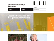 Tablet Screenshot of kurzfilmtage.de